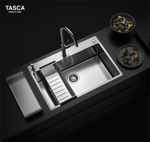 Chậu rửa bát Tasca Pura NT675T - Nhập khẩu Ý, 740mm Lắp Dương
