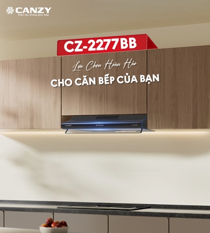 Máy hút mùi Canzy CZ-2277BB - Nano đen