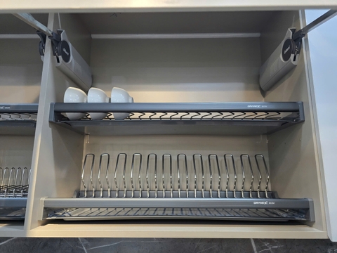 Giá bát cố định GrandX XF.60M – XF.70M – XF.80M – XF.90M - 2 tầng Oval Inox SUS304