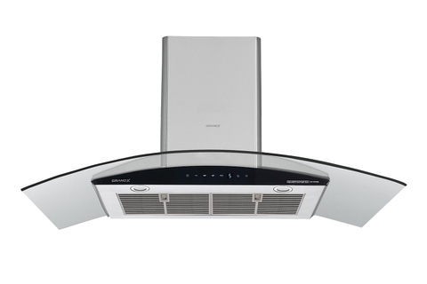 Hút mùi kính cong GrandX GX H90C62S - BLDC 1050m3/h siêu êm