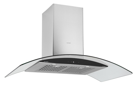 Hút mùi kính cong GrandX GX H90C62S - BLDC 1050m3/h siêu êm