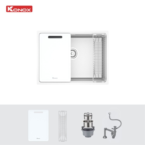 Chậu Rửa Bát Tari 6448SM Phong Cách Nhật – Inox SUS304 Bề Mặt Mịn, Lòng Sâu 230mm