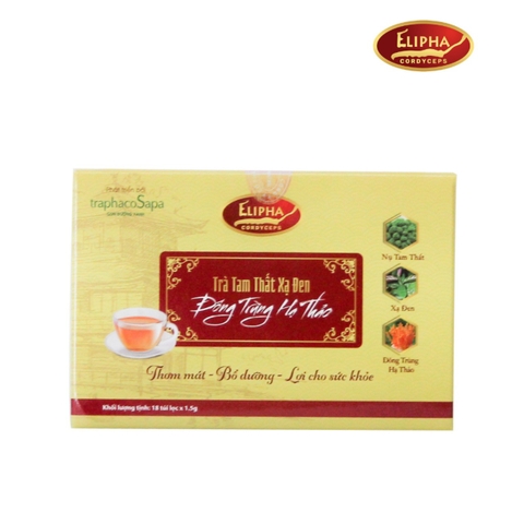 Trà Tam Thất Xạ Đen - Đông Trùng Hạ Thảo (hộp 18gói)