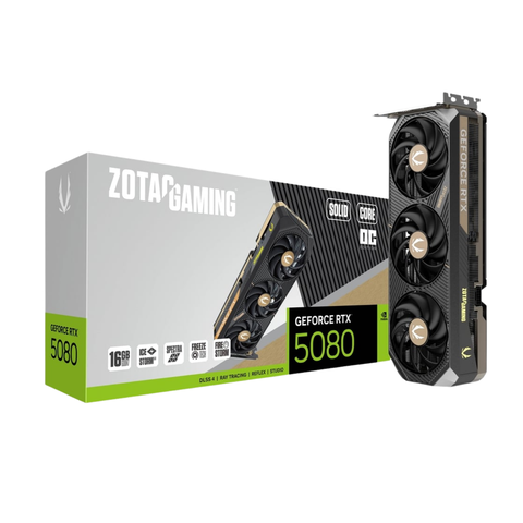 VGA Zotac Gaming GeForce RTX 5080 SOLID CORE OC 16GB GDDR7