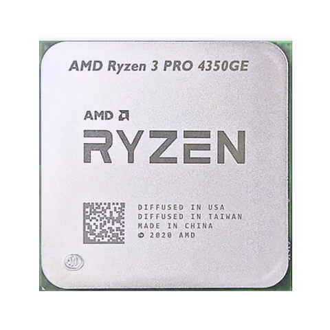 CPU AMD Ryzen 3 PRO 4350GE (AMD AM4 - 4 Core - 8 Thread - Base 3.5GHz - Turbo 4.0GHz - Cache 6MB) - Tray / Box