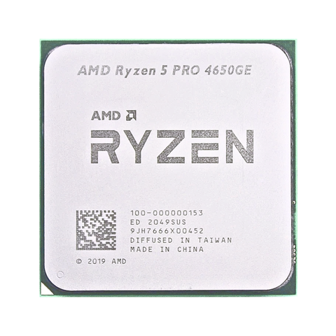 CPU AMD Ryzen 5 PRO 4650GE (AMD AM4 - 6 Core - 12 Thread - Base 3.3GHz - Turbo 4.2GHz - Cache 11MB) - Tray / Box