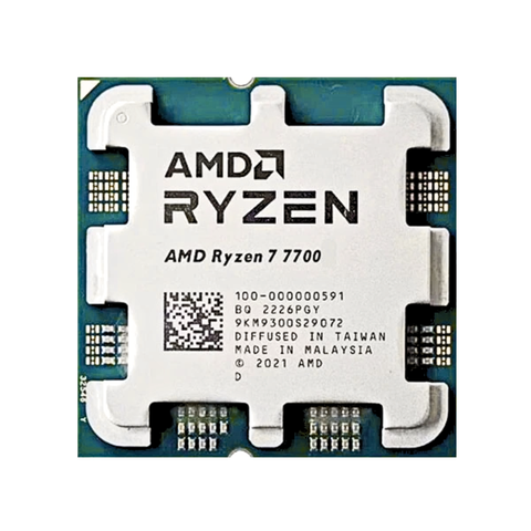 CPU AMD Ryzen 7 7700 (AMD AM5 - 8 Core - 16 Thread - Base 3.8GHz - Turbo 5.3GHz - Cache 40MB) - Tray / Box