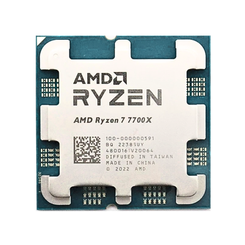 CPU AMD Ryzen 7 7700X (AMD AM5 - 8 Core - 16 Thread - Base 4.5GHz - Turbo 5.4GHz - Cache 40MB) - Tray / Box