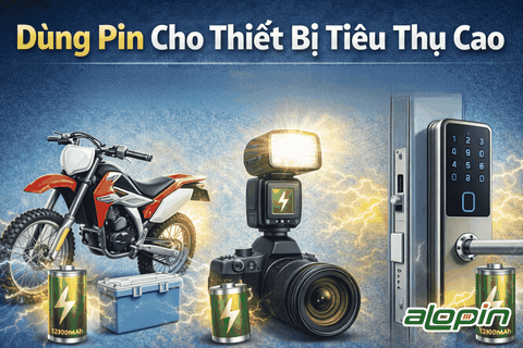 Dùng Pin Cho Thiết Bị Tiêu Thụ Cao (Đồ Chơi Motor, Đèn Flash, Khóa Cửa): Nên Chọn Loại Pin Nào Để Tránh Chảy Pin