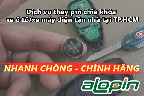 Dịch vụ thay pin chìa khóa xe ô tô/xe máy điện tận nhà tại TP.HCM: Nhanh chóng - Chính hãng