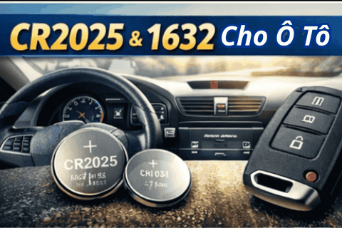 Pin CR2025 Và CR1632 Trên Xe Ô Tô
