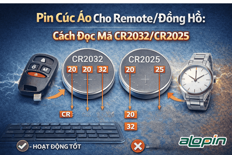Pin Cúc Áo Cho Remote/Đồng Hồ: Cách Đọc Mã CR2032/CR2025, Vì Sao Thay Đúng Mã Vẫn Nhanh Hết