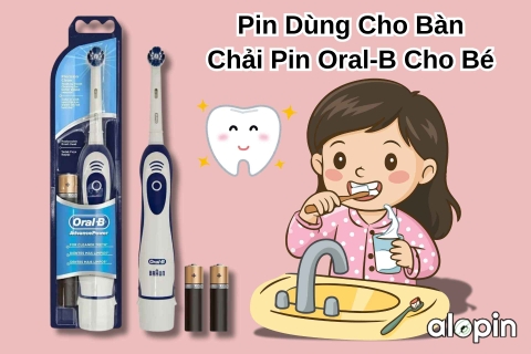 Pin Dùng Cho Bàn Chải Pin Oral-B Cho Bé
