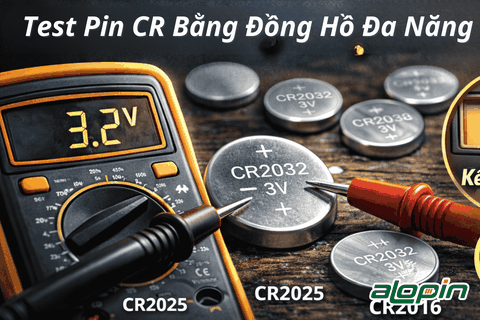 Test Pin CR Bằng Đồng Hồ Đa Năng