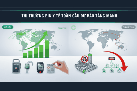 Thị Trường Pin Y Tế Toàn Cầu Dự Báo Tăng Mạnh: Cơ Hội Và Thách Thức Cho Ngành Pin