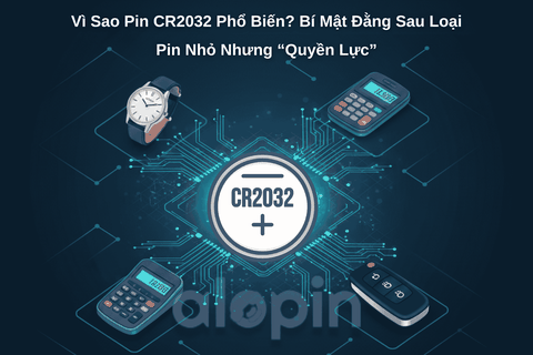 Vì Sao Pin CR2032 Phổ Biến? Bí Mật Đằng Sau Loại Pin Nhỏ Nhưng “Quyền Lực”
