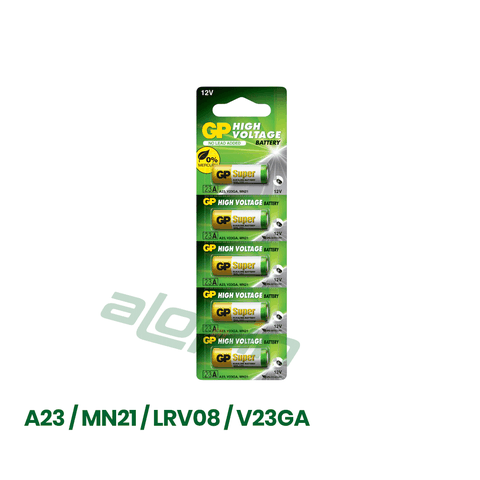 Pin GP Alkaline A23 (MN21 / LRV08 / V23GA) Vỉ 5 Viên - Chính Hãng