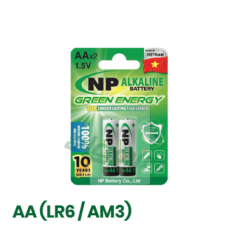 Pin National Power Alkaline AA 1.5V (Vỉ 2 Viên) – Chính Hãng