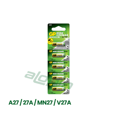 Pin GP Alkaline A27 (27A / MN27 / V27A) Vỉ 5 Viên - Chính Hãng