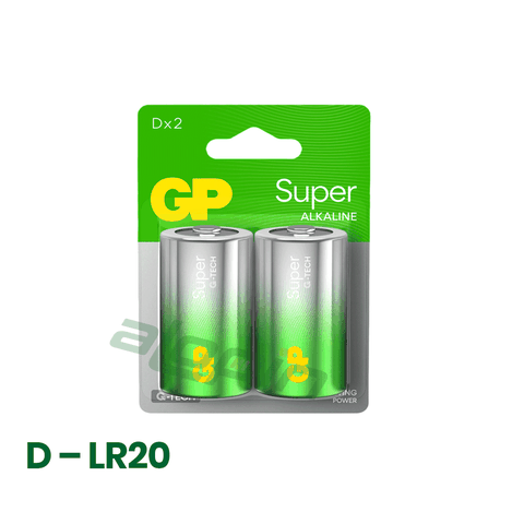 Pin GP Super Alkaline D 1.5V (Pin Đại) – Chính Hãng