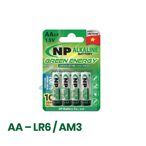 Pin National Power Alkaline AA 1.5V (Vỉ 4 Viên) – Chính Hãng