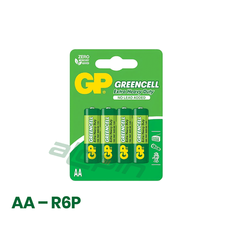 Pin GP Greencell AA 1.5V (Vỉ 4 Viên) – Chính Hãng