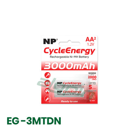 Pin Sạc National Power AA (EG - 3MTDN) - Chính Hãng