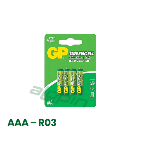 Pin GP Greencell AAA 1.5V (Vỉ 4 Viên) – Chính Hãng