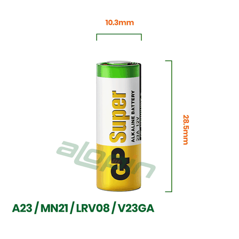 Pin GP Alkaline A23 (MN21 / LRV08 / V23GA) Vỉ 5 Viên - Chính Hãng