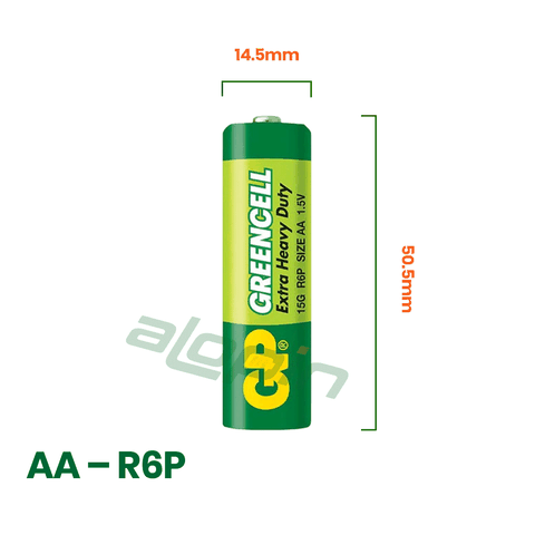 Pin GP Greencell AA 1.5V (Vỉ 4 Viên) – Chính Hãng