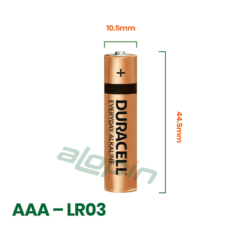 Pin Duracell Everyday Alkaline AAA 1.5V (Vỉ 2 Viên) – Chính Hãng