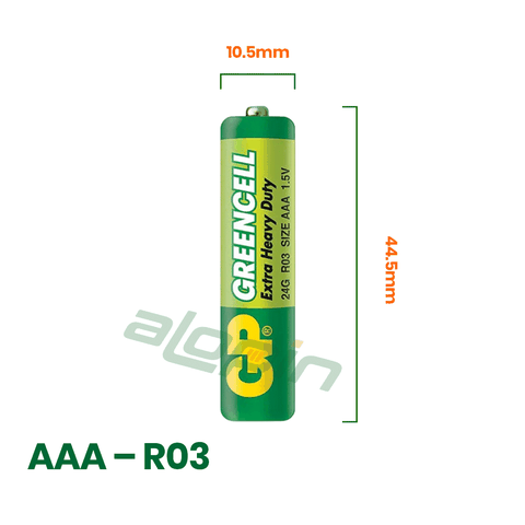 Pin GP Greencell AAA 1.5V (Vỉ 4 Viên) – Chính Hãng