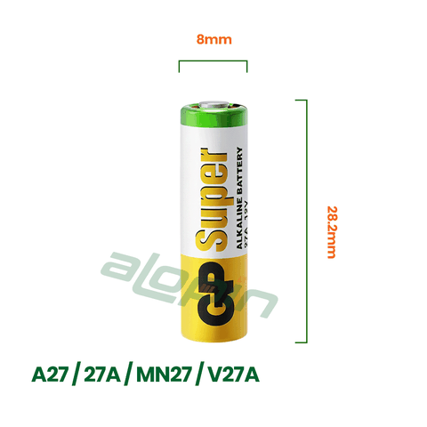 Pin GP Alkaline A27 (27A / MN27 / V27A) Vỉ 5 Viên - Chính Hãng