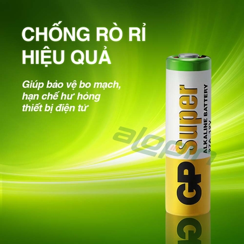 Pin GP Alkaline A23 (MN21 / LRV08 / V23GA) Vỉ 5 Viên - Chính Hãng
