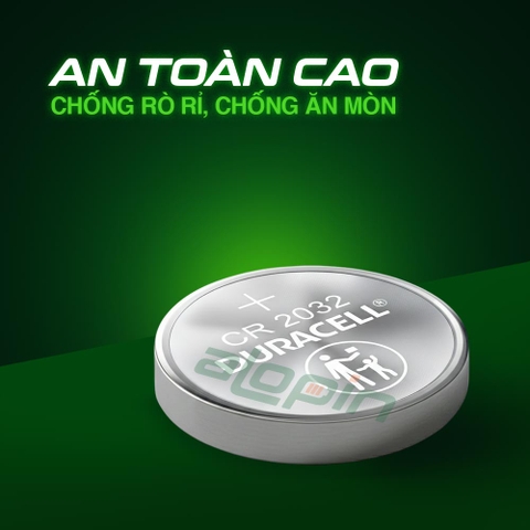 Pin Duracell CR2032 Lithium 3V (Vỉ 2 Viên) - Chính Hãng