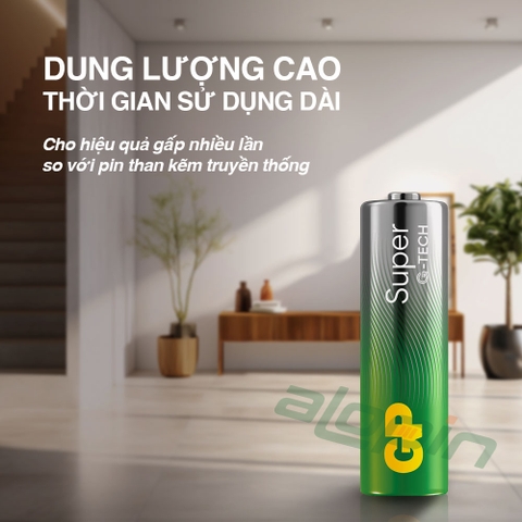 Pin GP Super Alkaline AA 1.5V (Vỉ 4 Viên) – Chính Hãng