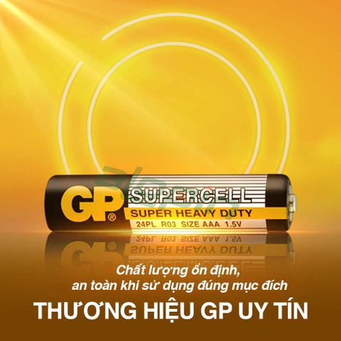 Pin GP Supercell AAA / R03 (1.5V) – Chính Hãng