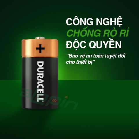 Pin Duracell Coppertop Alkaline D 1.5V (Pin Đại) - Chính Hãng