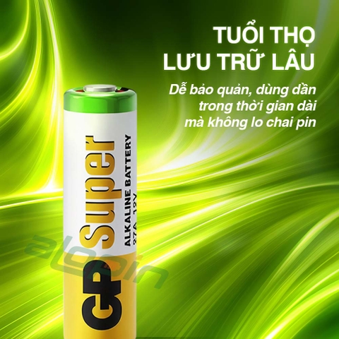 Pin GP Alkaline A23 (MN21 / LRV08 / V23GA) Vỉ 5 Viên - Chính Hãng