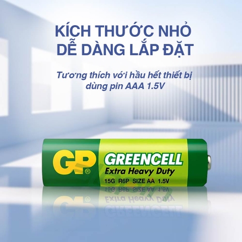 Pin GP Greencell AA 1.5V (Vỉ 4 Viên) – Chính Hãng