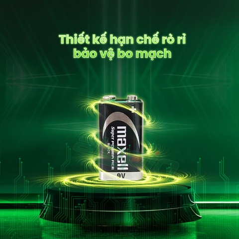 Pin Maxell 9V / 6F22 - Chính Hãng