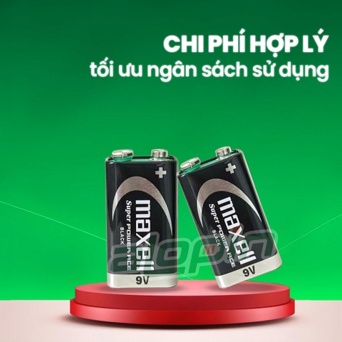 Pin Maxell 9V / 6F22 - Chính Hãng