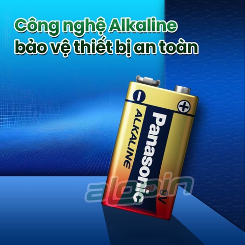 Pin Panasonic Alkaline 9V (6LR61T / 1B) - Chính Hãng