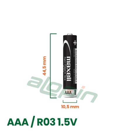Pin Maxell AAA/ R03 1.5V (Vỉ 4 Viên) – Chính Hãng
