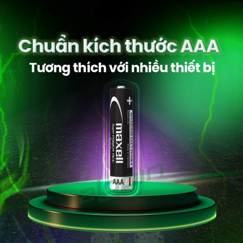 Pin Maxell AAA/ R03 1.5V (Vỉ 4 Viên) – Chính Hãng