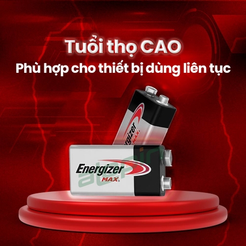 Pin Energizer Alkaline 9V (522 / BP1) - Chính Hãng