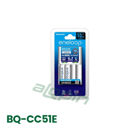 Bộ Sạc Pin AA / AAA Panasonic Eneloop BQ-CC51E (Tiêu Chuẩn) - Chính Hãng