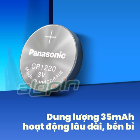 Pin Panasonic CR1220 Lithium 3V - Chính Hãng