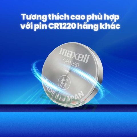 Pin Maxell CR1220 Lithium 3V - Chính Hãng
