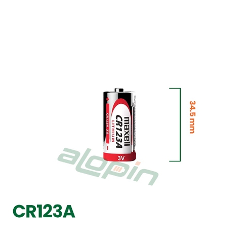 Pin Maxell CR123A Lithium 3V - Chính Hãng